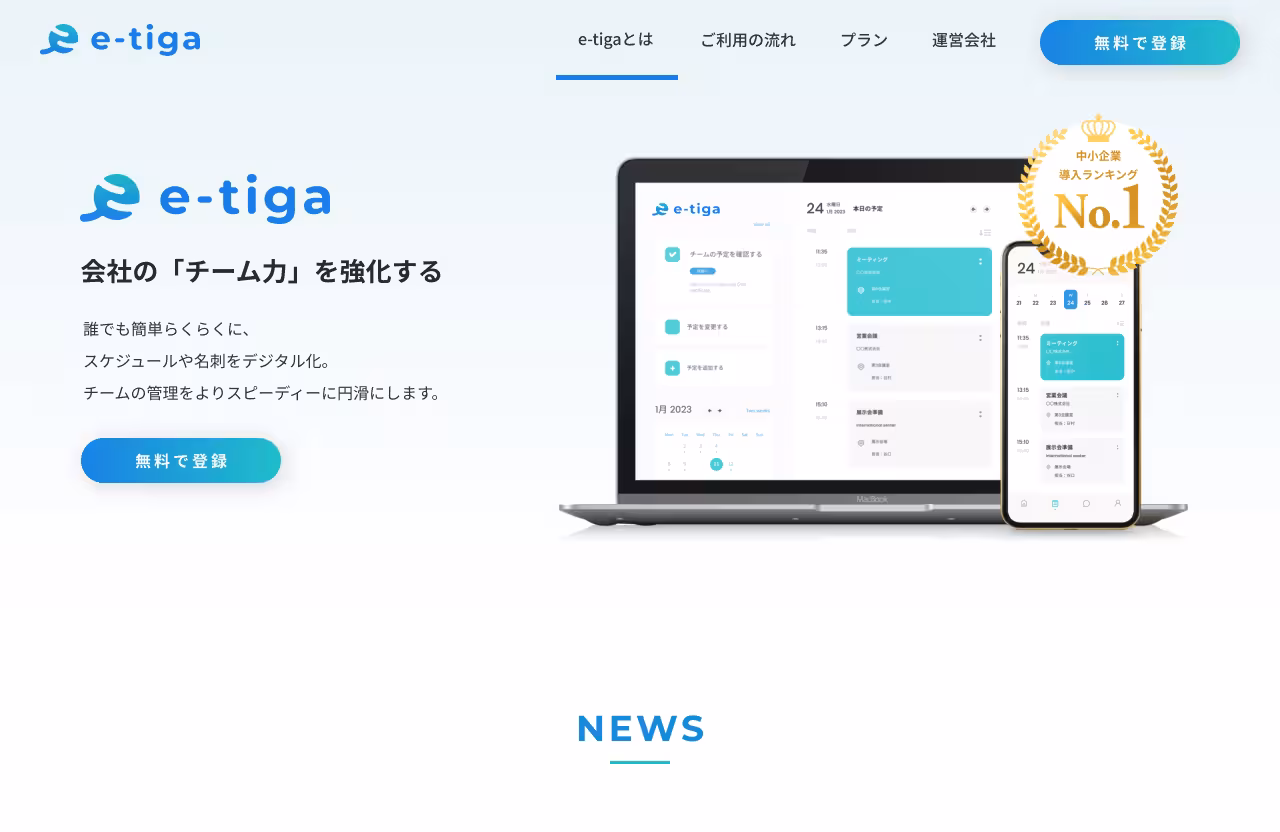 LPサイト「e-tiga」